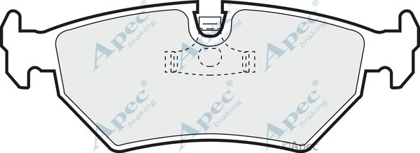 APEC BRAKING Комплект тормозных колодок, дисковый тормоз PAD656